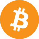 Logotipo de moneda virtual Bitcoin (BTC)