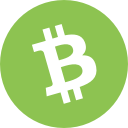 Logotipo de moneda virtual Bitcoin Cash (BCH)